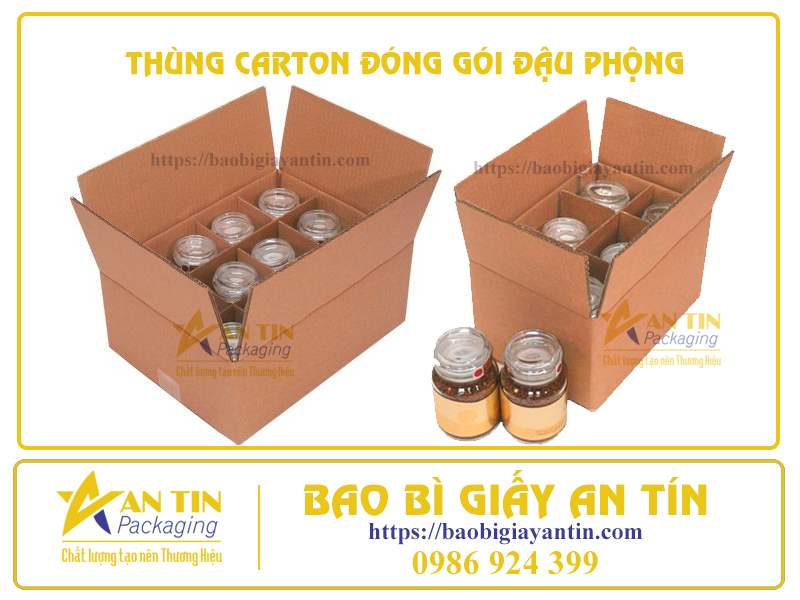 Thùng giấy carton đóng gói đậu phộng