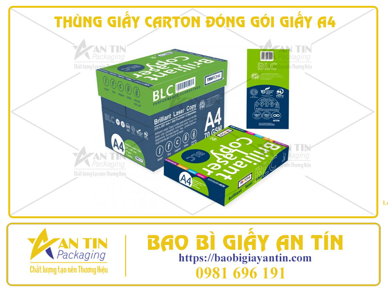 Thùng Giấy Carton Đóng Gói Giấy A4 - Bảo Vệ Sản Phẩm, Gìn Giữ Chất Lượng
