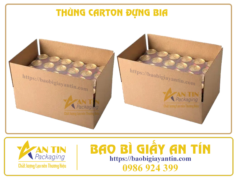 Thùng giấy đóng gói bia