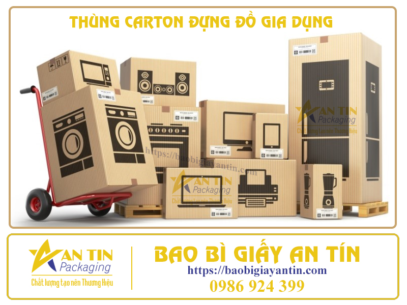 Thùng giấy đóng gói hàng gia dụng
