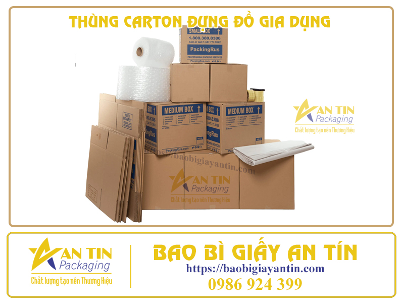 Thùng giấy đóng gói hàng gia dụng