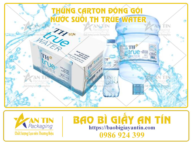 Tìm Hiểu Mẫu Thùng Carton Đóng Gói Nước Suối Th True Water