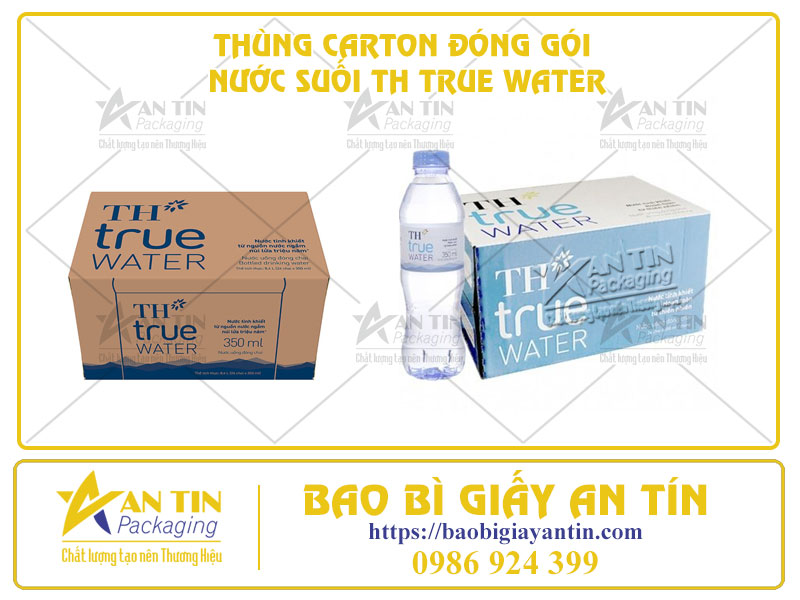 Tìm Hiểu Mẫu Thùng Carton Đóng Gói Nước Suối Th True Water