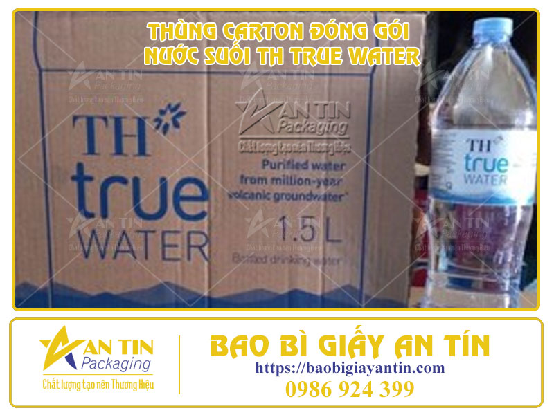 Tìm Hiểu Mẫu Thùng Carton Đóng Gói Nước Suối Th True Water
