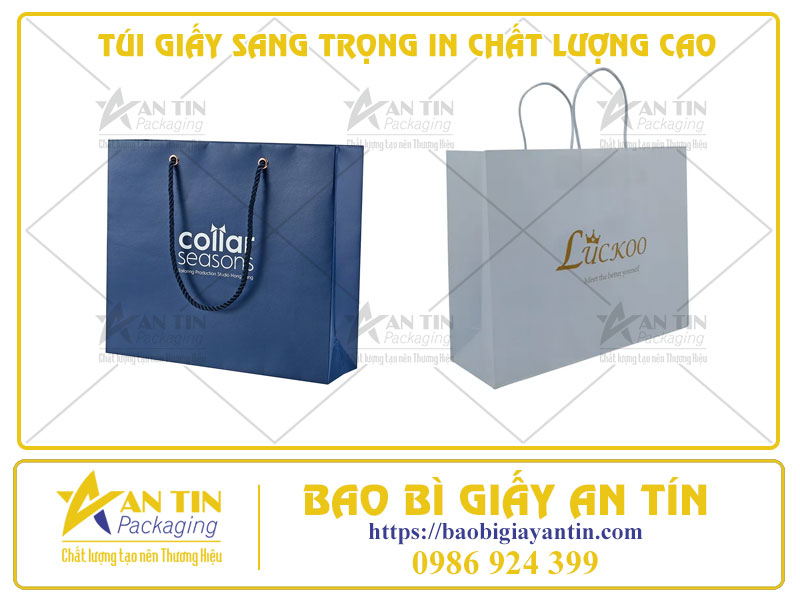 Túi Giấy Sang Trọng In Chất Lượng Cao - Sự Lựa Chọn Tinh Tế