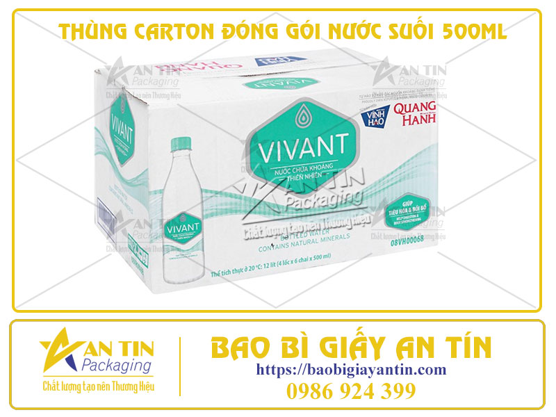 Ưu Điểm Và Nhược Điểm Thùng Carton Đóng Gói Nước Suối 500ml