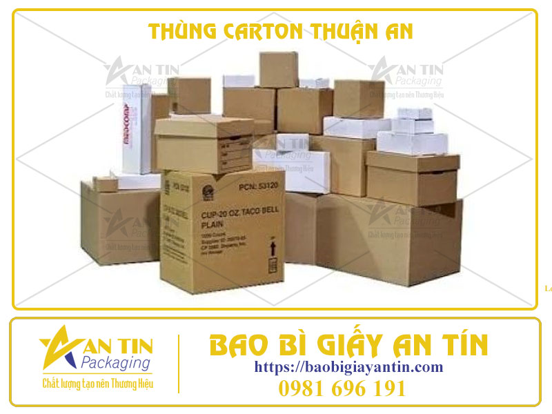 Xưởng Làm Thùng Carton Thuận An - Làm Sẵn Hoặc In Ấn Theo Yêu Cầu