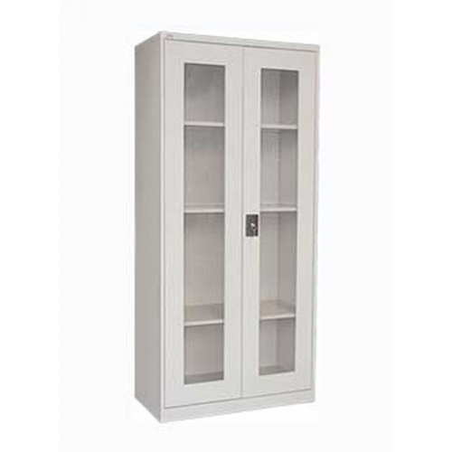 Tủ sắt cao 2 cánh kính mở 03 kệ ( STG )