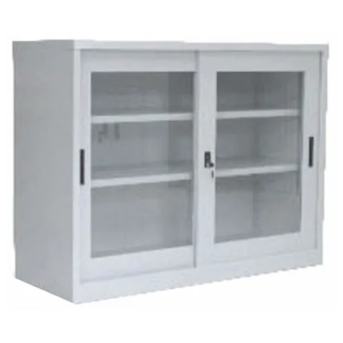 Tủ cánh lùa kính rộng 1.2 m,  2 kệ 