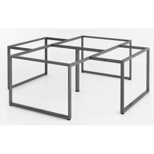 Cụm chân bàn sắt 4 chổ ngồi chữ nhật G4K25