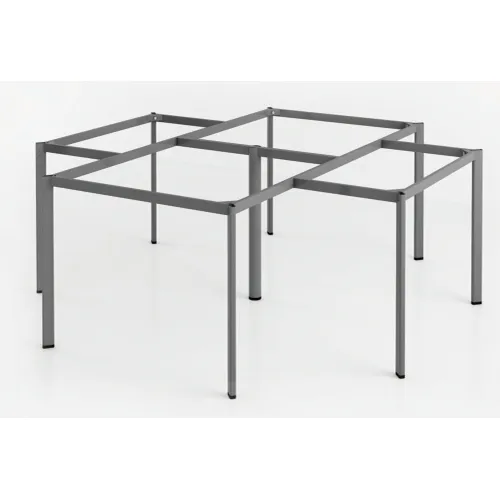 Cụm chân bàn sắt 4 chổ ngồi chân Oval G4OV