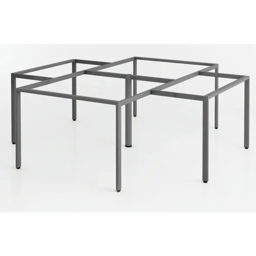 Cụm chân bàn sắt 4 chổ ngồi chữ nhật G4U25