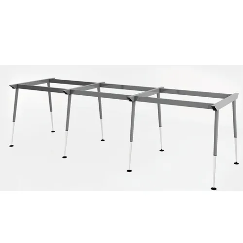 Cụm chân bàn sắt 6 chổ ngồi chân Cone 2 tầng C6CA2