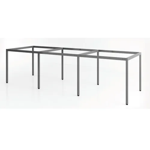 Cụm chân bàn sắt 6 chổ ngồi chân vuông C6U4