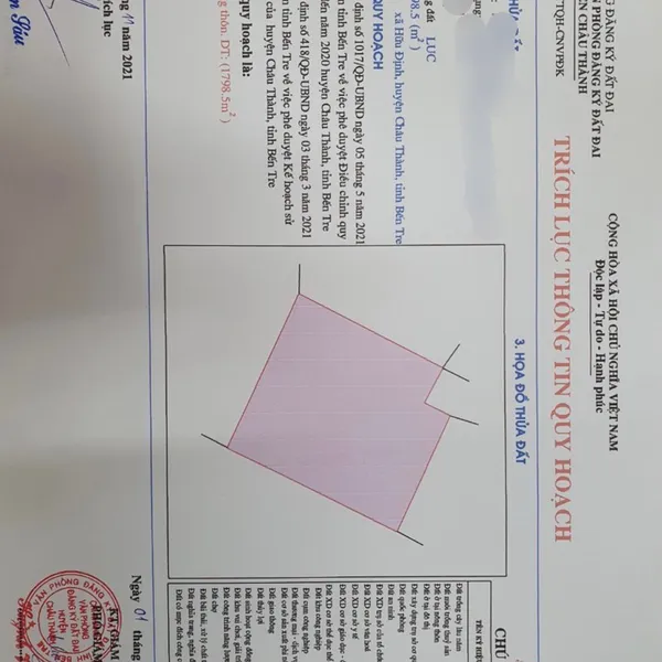 TTC [423] Đất Mặt Tiền 173 Hữu Định Châu Thành CẦN RA GẤP GẤP 