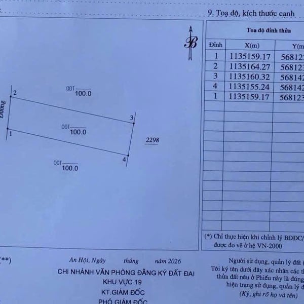 [6-71] TTC 🔥🔥Nền MT Hẽm Sân Bia Phường Phú Tân gần Cầu Bản bến tre.