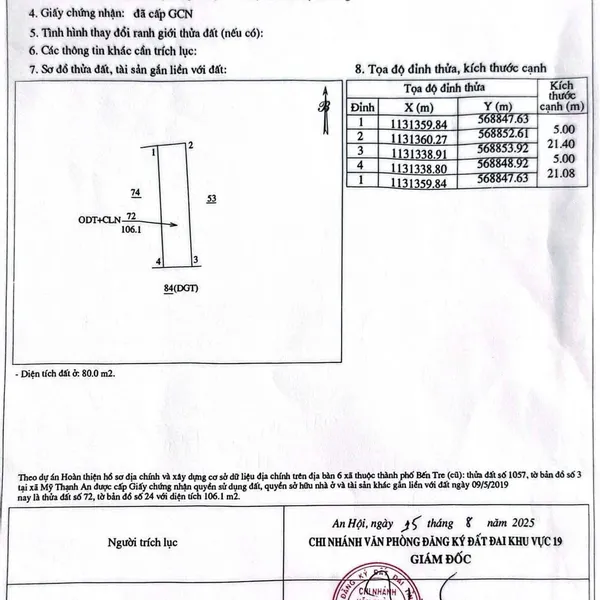[6-05] TTC🔥🔥790 TRIÊU NỀN MẶT TIỀN ĐƯỜNG THÔNG. -- Phường An Hội Bến Tre