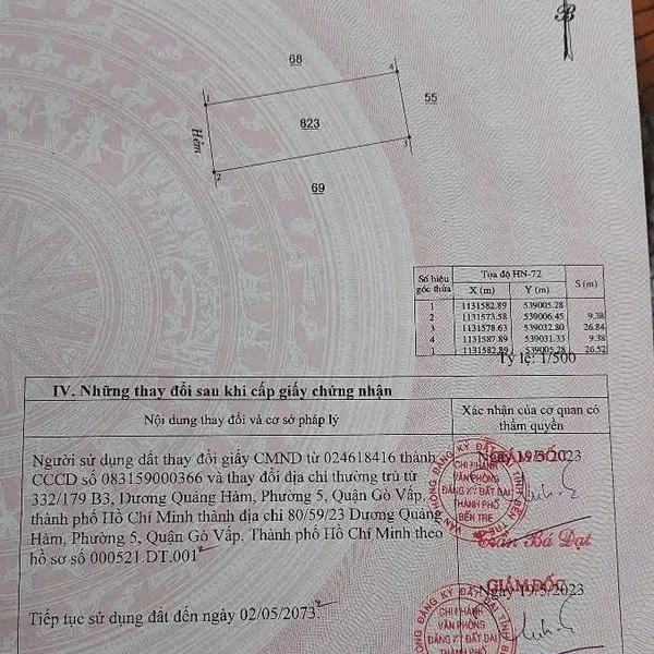 [6-08] 🔥🔥NỀN 250m² – PHƯỜNG 7 ,TP BẾN TRE ( Phường BẾN TRE)