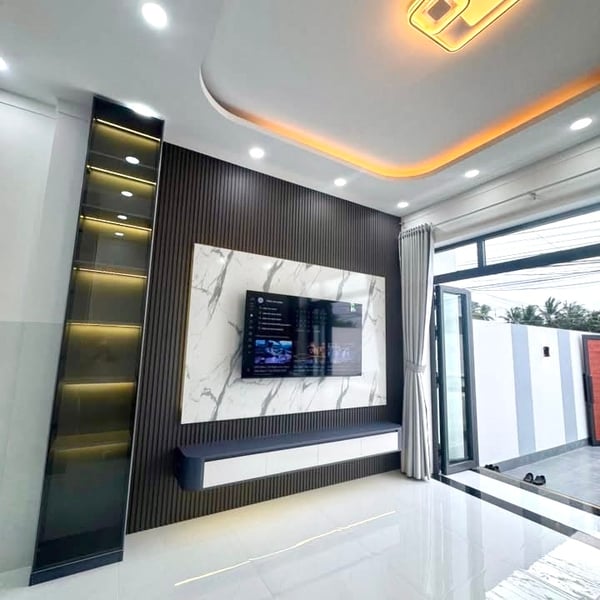 [6-60]TTC🔥🔥Nhà mới hoàn thiện mặt tiền lộ thống nhất gần chợ phường 7