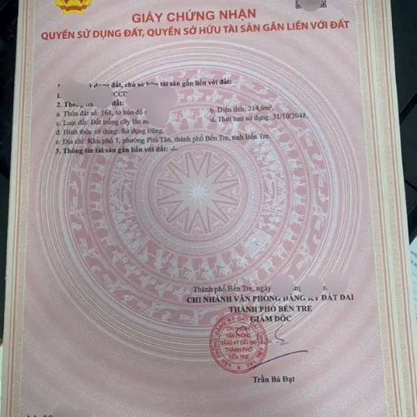 [4-191] TTC🔥🔥214m -ngang 7 nền siêu đẹp MT đường nhựa Phường  Phú Tân liền kề Trục chính Chợ Chùa Kế bên khu chợ chùa