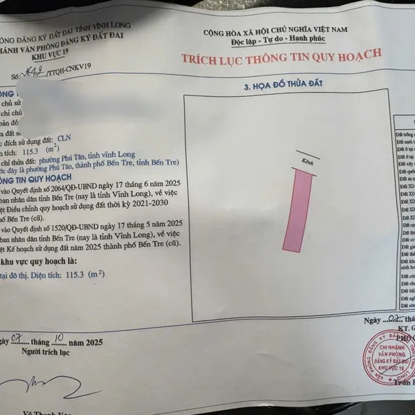 [5-124] TTC🔥🔥Không có nền thứ 2  ➖Phú Tân  Bán  nền mặt tiền  Kênh tập đoàn 1