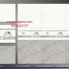 Gạch Men 40x80 Ốp Tường Giá Rẻ xám vân đá 4807