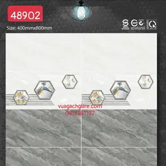 Gạch Đá 40x80 Ốp Tường Mikado Giá Rẻ xám vân đá 48902