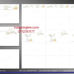 Gạch Men 40x80 Ốp Tường Giá Rẻ trắng vân khói 4809V1