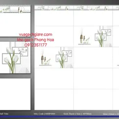 Gạch Men Ốp Tường 40x80 trắng trơn MHP4800