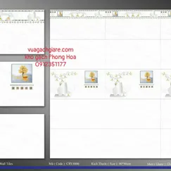 Gạch Men Ốp Tường 40x80 trắng vân mây CRV4806