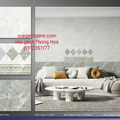 Gạch Men Ốp Tường 40x80 xám vân đá CL4836