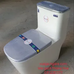 Bồn Cầu Liền Khối Sunland ITALY đen trắng SL - C012