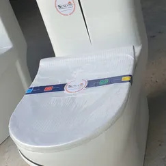 Bồn Cầu Liền Khối Sunland ITALY trắng sọc đen SL - C05