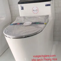 Bồn Cầu Liền Khối Sunland ITALY đen trắng SL - C09