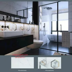 Gạch Đá 40x80 Ốp Tường CMC Giá Rẻ trắng vân khói PPD4080007S2