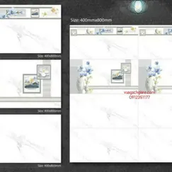 Gạch Đá 40x80 Ốp Tường Giá Rẻ trắng vân khói 40801