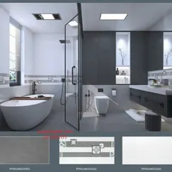 Gạch Đá Mờ 40x80 Ốp Tường CMC Giá Rẻ xám xi măng PPD4080031S2