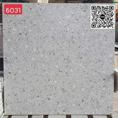 Gạch Đá Mờ 60x60 Ốp Lát Giá Rẻ terrazzo xám hạt nhỏ 6031