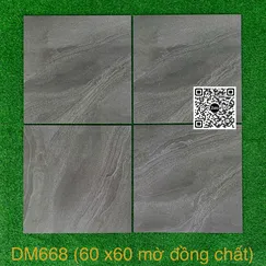 Gạch Đá 60x60 Ốp Lát Giá Rẻ xám đậm DM668