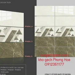 Gạch Đá Ốp Tường 40x80 Giá Rẻ Pancera nâu vân đá PP4804
