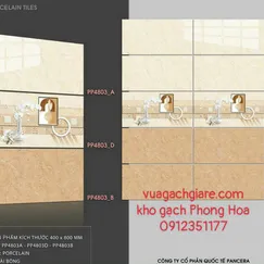 Gạch Đá Ốp Tường 40x80 Giá Rẻ Pancera vàng vân đá PP4803