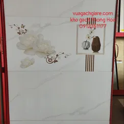 Gạch Đá Ốp Tường 40x80 Mikado trắng vân khói MUX48501