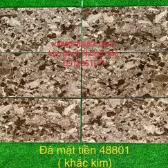 Gạch Đá Ốp Tường Khắc Kim 40x80 Cao Cấp nâu giả đá 48801