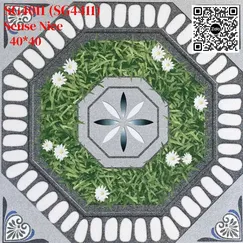 Gạch Men Mờ 40x40 Ốp Lát Sân Giá Rẻ đá cỏ SG4011