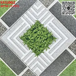 Gạch Men Mờ 40x40 Ốp Lát Sân Giá Rẻ đá cỏ SVG002