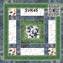 Gạch Men Mờ 40x40 Ốp Lát Sân Giá Rẻ sỏi cỏ SVK45