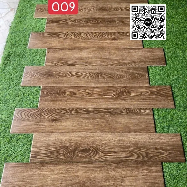 Gạch Đá Mờ Vân Gỗ - Gạch Giả Gỗ 15x80 Ốp Lát nâu đất 188133 - 009