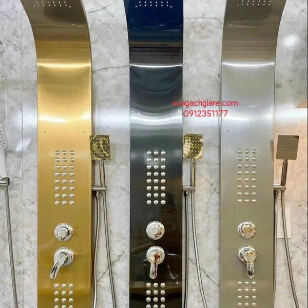 Cây Sen Thuyền Massage INOX 304 Nóng Lạnh Sơn Tĩnh Điện