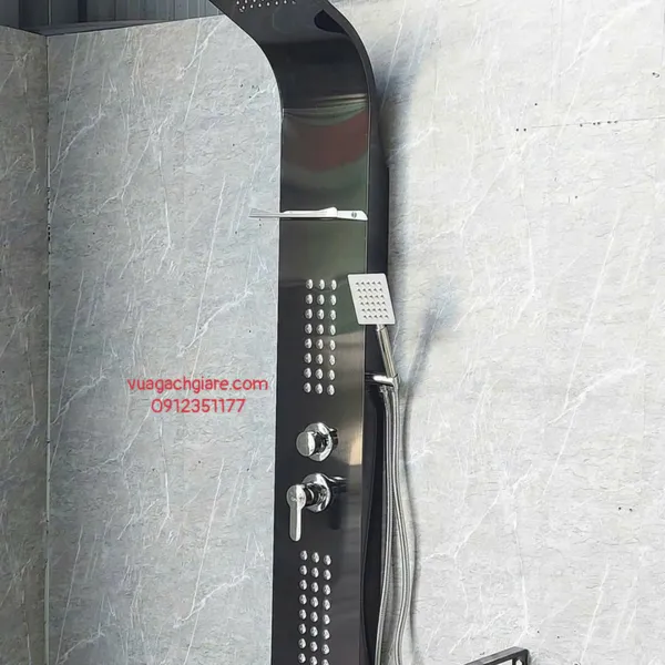 Cây Sen Thuyền Massage INOX 304 Nóng Lạnh Sơn Tĩnh Điện