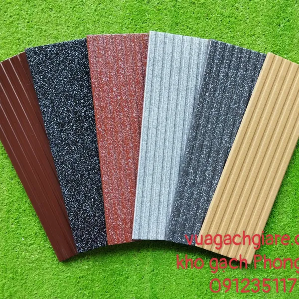 Gạch Men Trang Trí 10x30 Giá Rẻ sọc ngang hồng - đen - đỏ - vàng - xanh đen - trắng